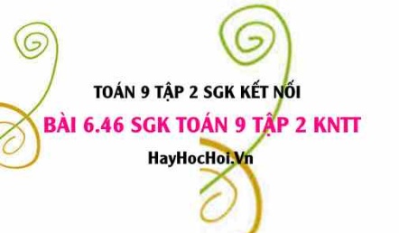 Bài 6.46 SGK Toán 9 tập 2 Kết nối tri thức